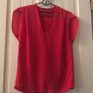 Zara cap sleeve blouse